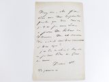 a letter written in black ink on a piece of paper