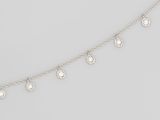 a diamond necklace and earring set