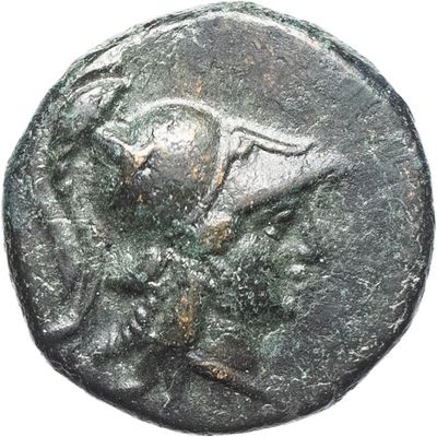 a close up of a coin with a horse on it