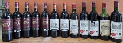 12 bouteilles de vins comprenant 3 Château Gagnard Fronsac 1…