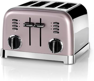 an image of a toaster with four slices of bread