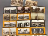 an assortment of old black and white photographs of buildings and bridges