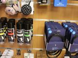 many different types of cell phones on display in a store