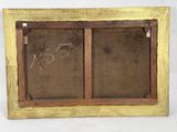 an image of a picture of a wooden frame with writing on it