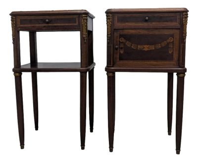 paire de tables de chevet françaises du XIXe siècle