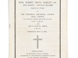an old pamphlet with a cross on the front of it