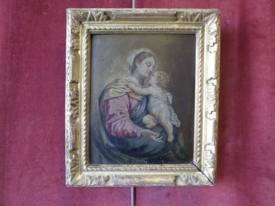 École française vers 1700, d’après Simon Vouet, Vierge à l’e…