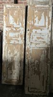 Double portes en chêne mouluré et laqué, de type Haussmanien…