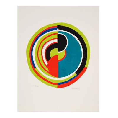 an image of a painting of a circle with different colors