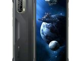 Le smartphone Blackview est présenté avec une image de vaisseau spatial en arrière-plan.