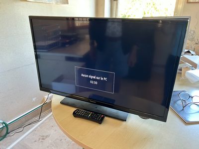 SUR DESIGNATION - Téléviseur PANASONIC et vestiaire métalliq…