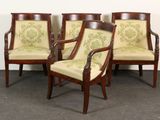 three wooden chairs with green upholstered upholstered upholstered upholstered upholstered upholstered upholstered upholstered upholstered