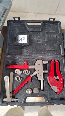 a tool kit in a case on the floor