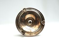 Pied de lampe en bronze argenté à fût fuselé et bagué, repos… (photo 2)
