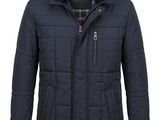 veste matelassée à capuche pour homme, bleu marine