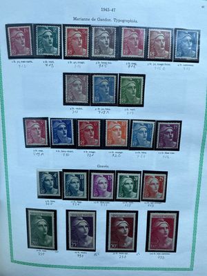 Timbres français de 1945 à 1959 (Y&T 60 à 92)