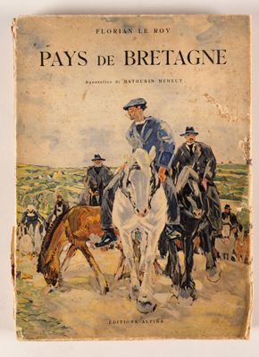 un vieux livre avec l'image d'un homme à cheval