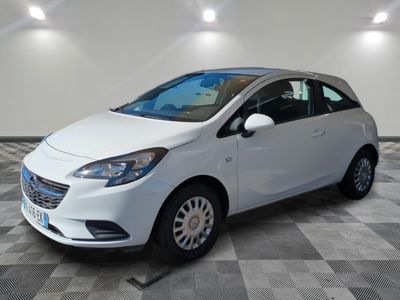 a picture of a small white car in a room