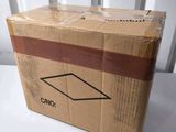 a cardboard box that is sitting on a table