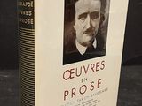 an old book with a picture of edgar allan poe on it