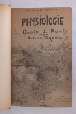 un livre ouvert avec une image de ville en arrière-plan