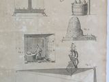 a drawing of a machine that is on display in a room