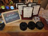 many items on the counter of this restaurant