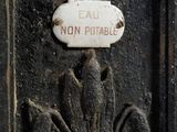 a close up of a plaque on a wall