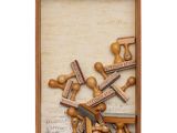 a picture of a picture of a group of tools in a wooden box