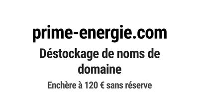 Nom de domaine prime-energie.com.