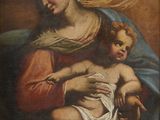 an image of a painting of a woman holding a child