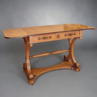 PETIT BUREAU PLAT A VOLETS LATERAUX d'Epoque Charles X en pl… (photo 2)