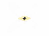 an image of a gold ring with a black diamond
