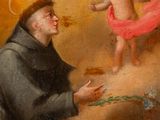 an image of a painting of a man holding a baby