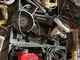 a lot of tools that are sitting on the floor