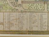 an old map of a park with a lot of trees in it