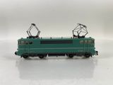 an image of a green train car on a white surface