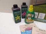 many different types of gardening products on the table