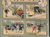 affiche française d'un salon automobile avec des photos de personnes et de véhicules