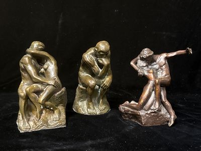 3 bronzes, d'après RODIN - Photo 1