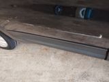 a close up of a door handle on a car