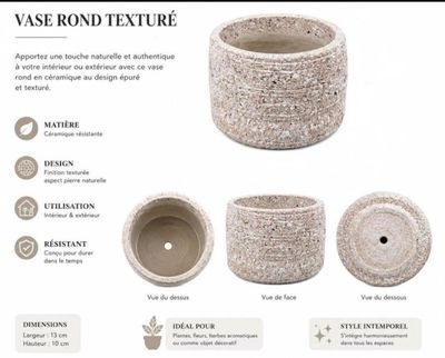 Lot de 4 vases idéal pour cette été dimension 19cm hauteur e…