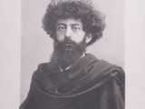 an old black and white photo of a man with a beard