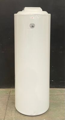 an image of a white water heater in a room