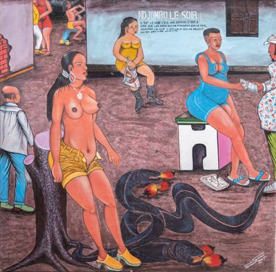 Chéri SAMBA (Né en 1956) Mdjombo le soir, 1989