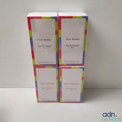 Lot de 4 extraits de parfum EAU DE COUTURE "Noir absolu" et …