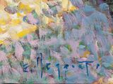 an image of a painting of a person in a field of flowers