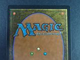 the back cover of a magic the gathering card game