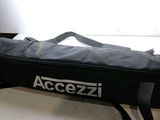 a black bag that is sitting on a table