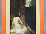 une image représentant un tableau d'une femme nue assise sur une chaise